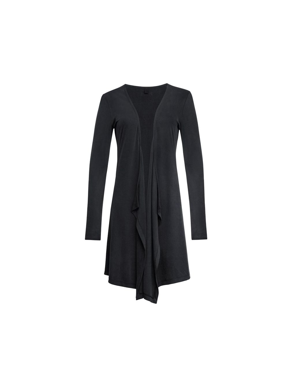 Audrey Vallens Black Avlw Rib Kimono Cardigan