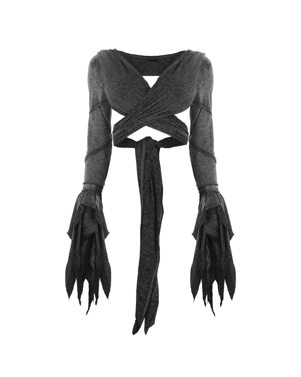 Zhenabia Black Selene Bolero Charcoal