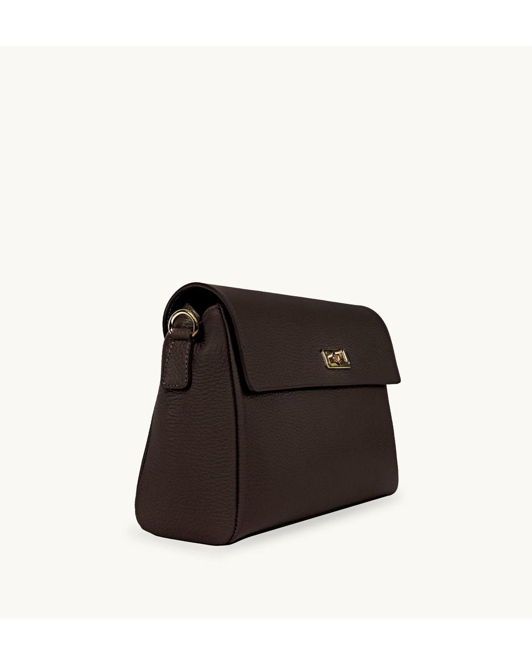 Apatchy London Black The Abi Chocolate Leather Bag
