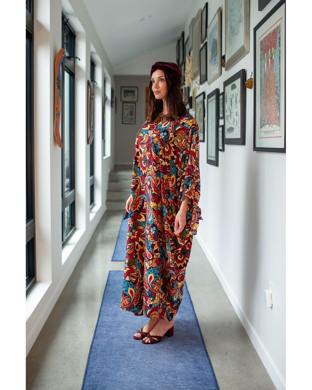 Jennafer Grace Red Capri Caftan