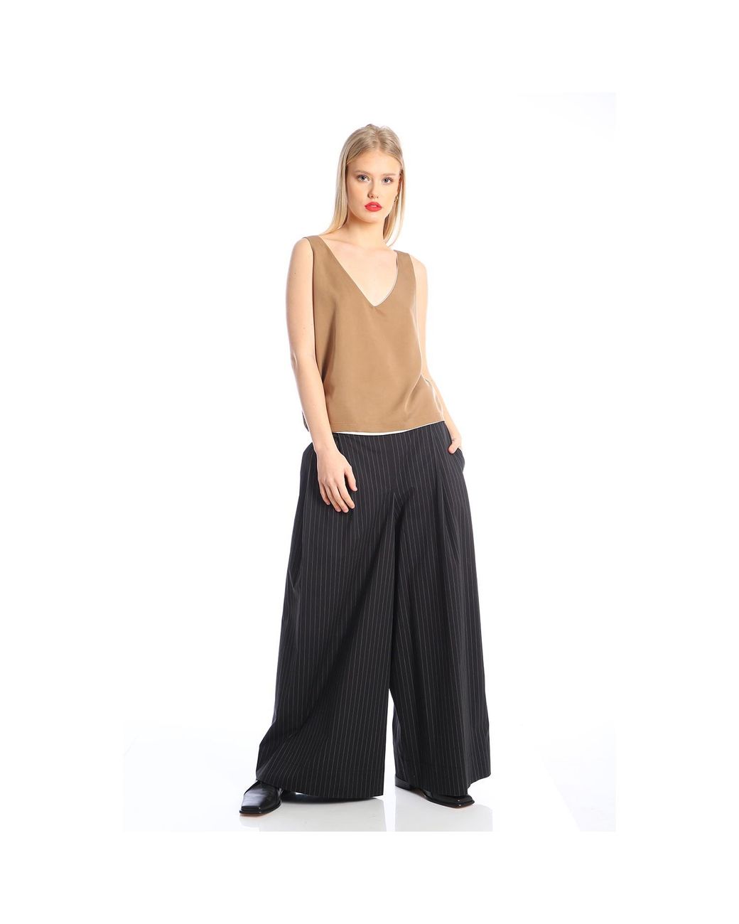 Silvia Serban Black Oversized Pants