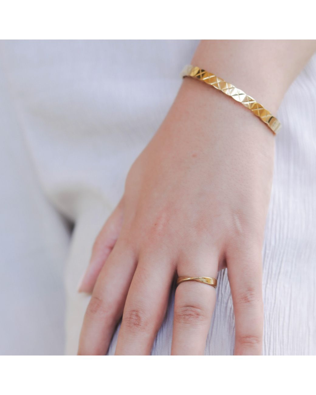 Lei & Mar Co. Metallic The Aurelia Ring
