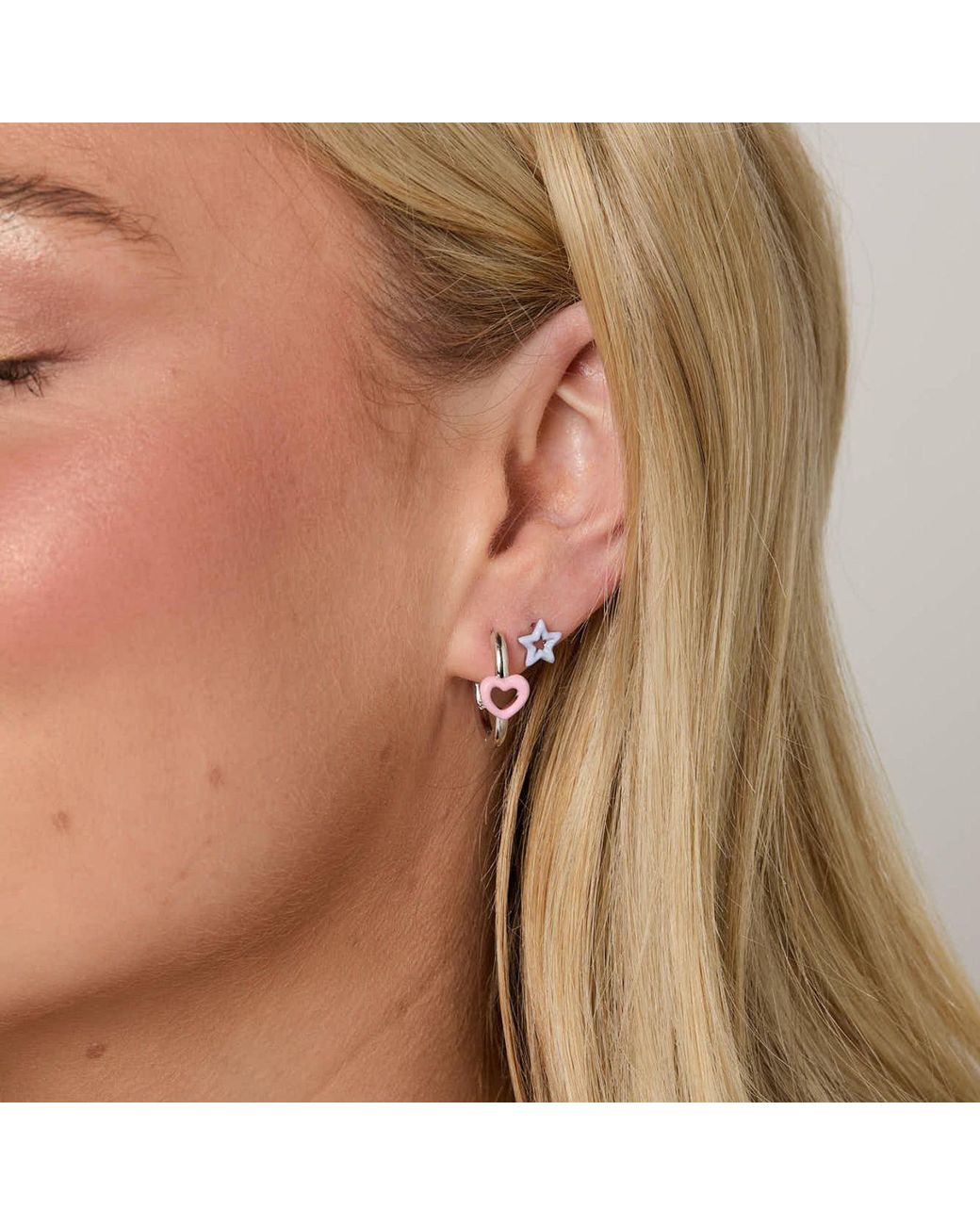 Dolcetto Designs Blue Cometa Enamel Star Stud Earring