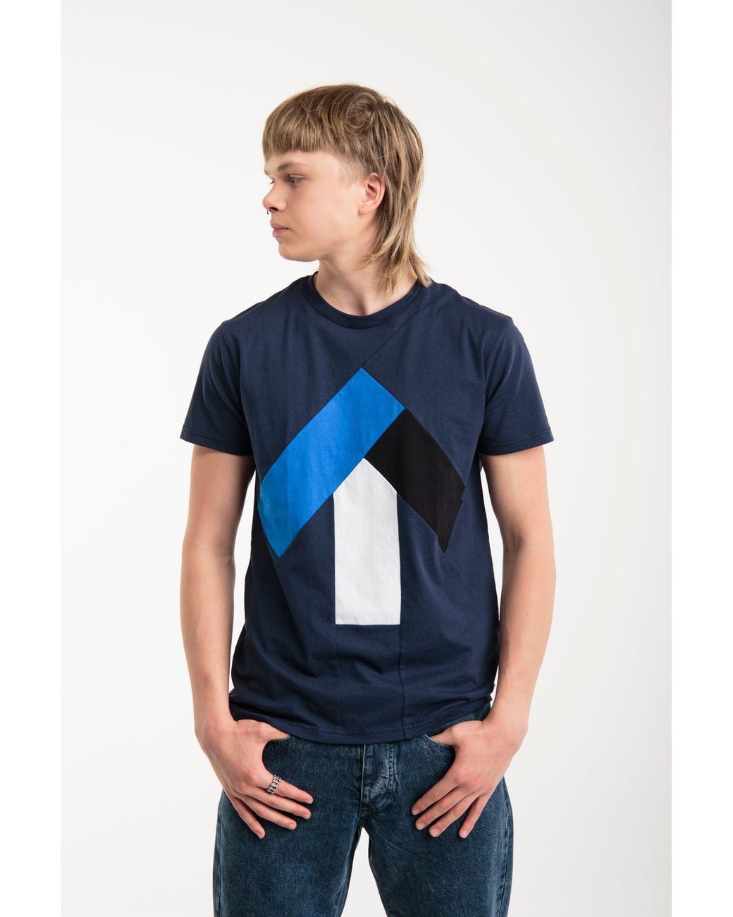 Reet Aus Blue T-Shirt For Arrow for men