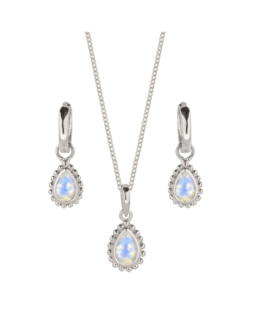 Charlotte's Web Jewellery Metallic June Birthstone Sterling Necklace And Earring Set