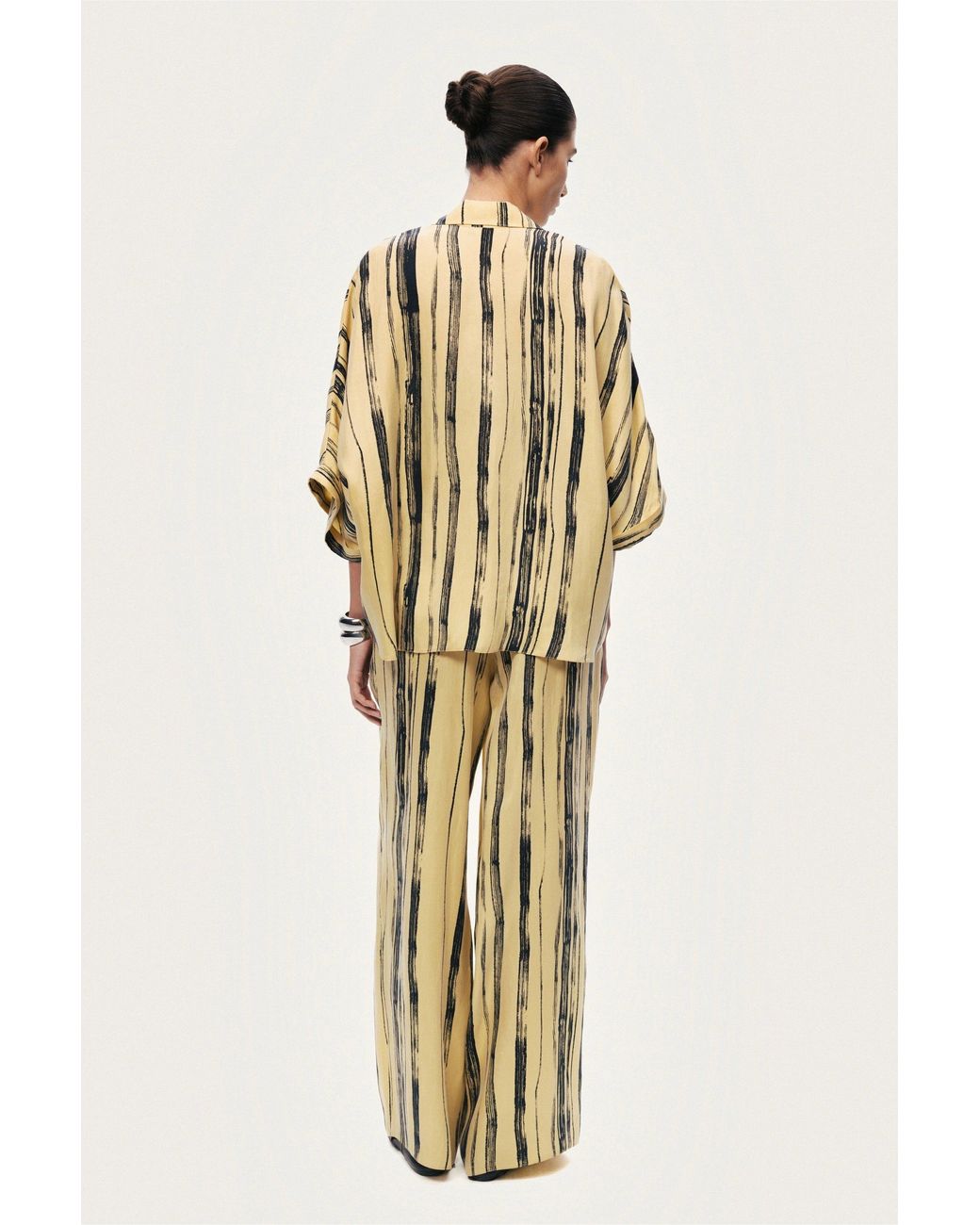 Nocturne Metallic Printed Short Sleeve Shirt