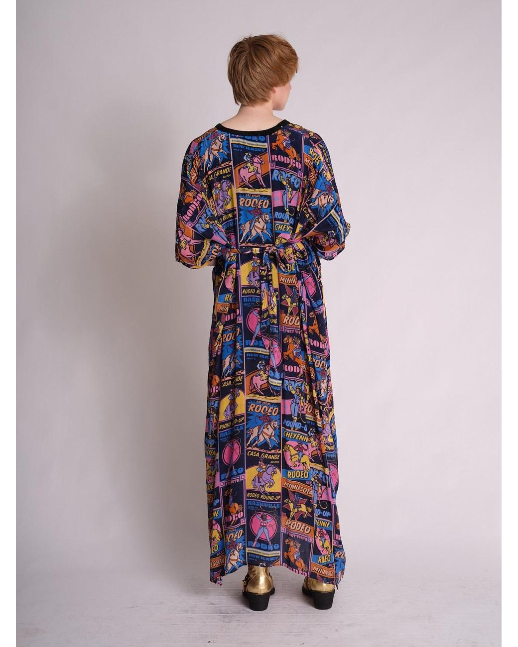 Any Old Iron Blue Rodeo Kaftan Dress