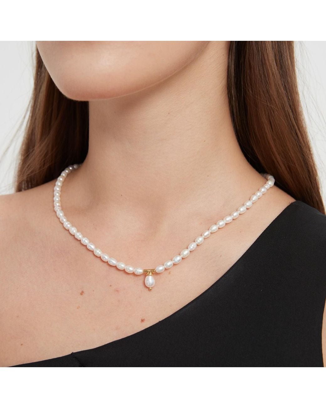 Miss Cecilia Metallic Mila Fresh Water Pearl Choker