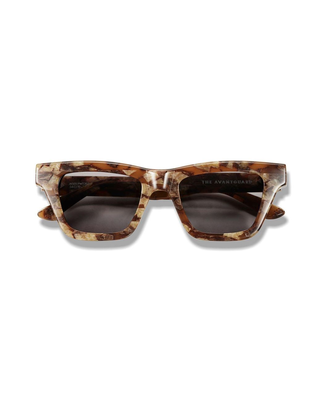 The Avantguard Brown Yarrow Patchwork Tort Wayfarer Sunglasses