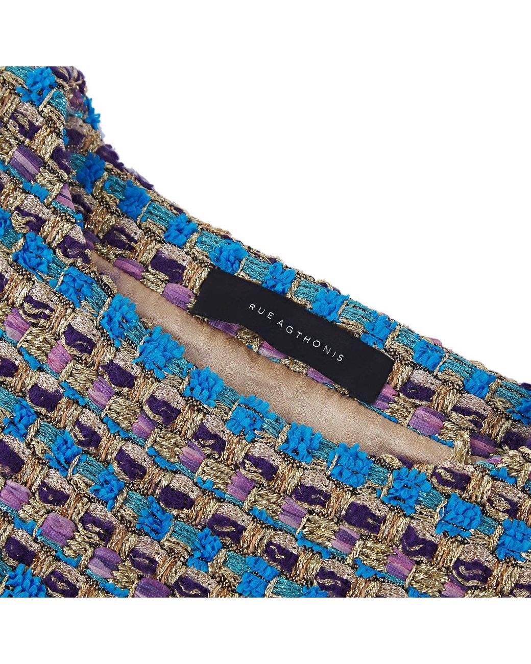 RUE AGTHONIS Blue Bebe Paille Top