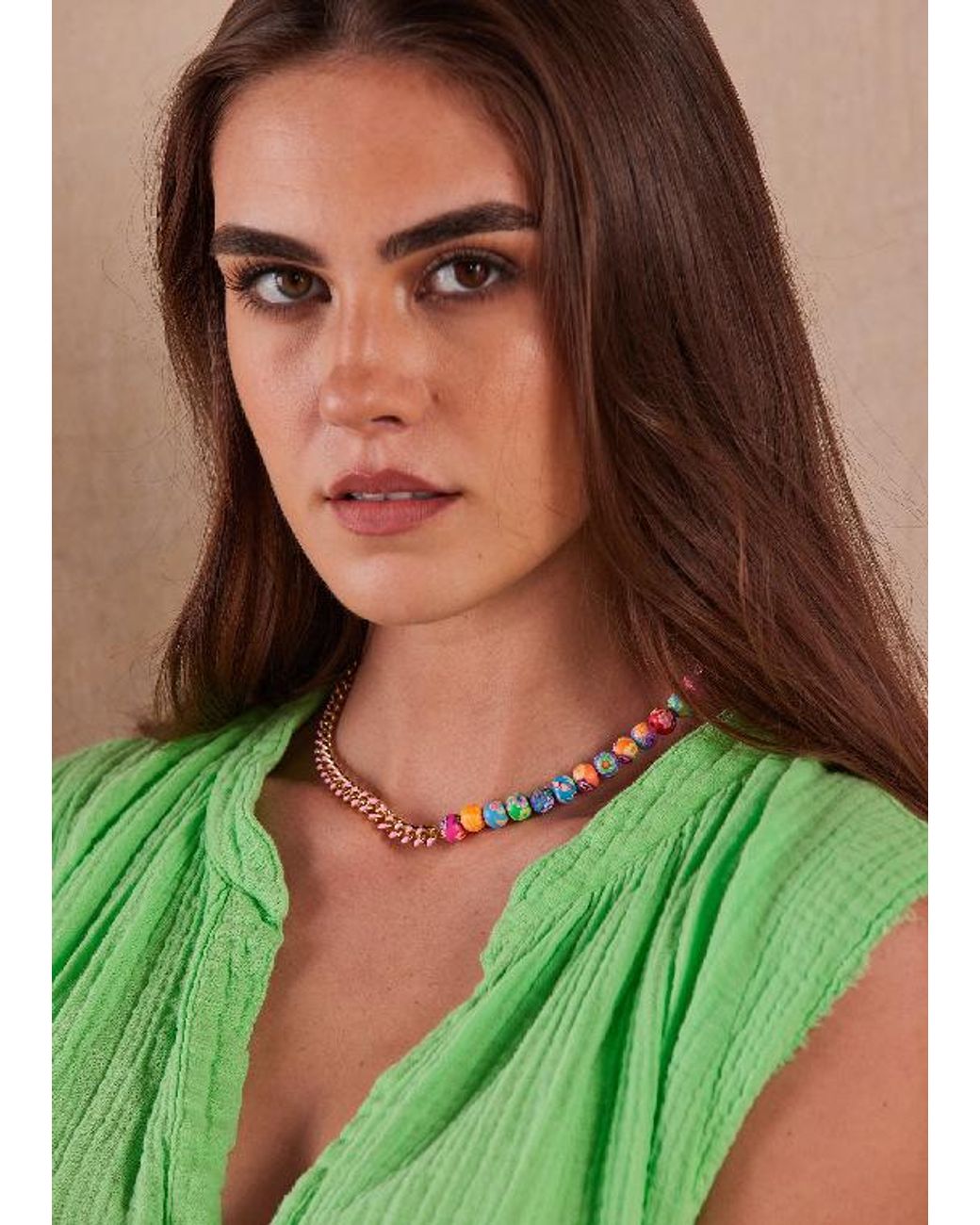 Adriana Pappas Designs Metallic Flower Power Necklace