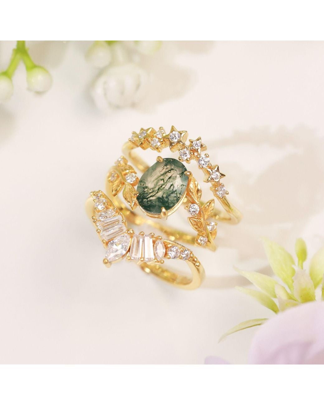 Azura Jewelry New York Metallic Starry Night Ring Vermeil