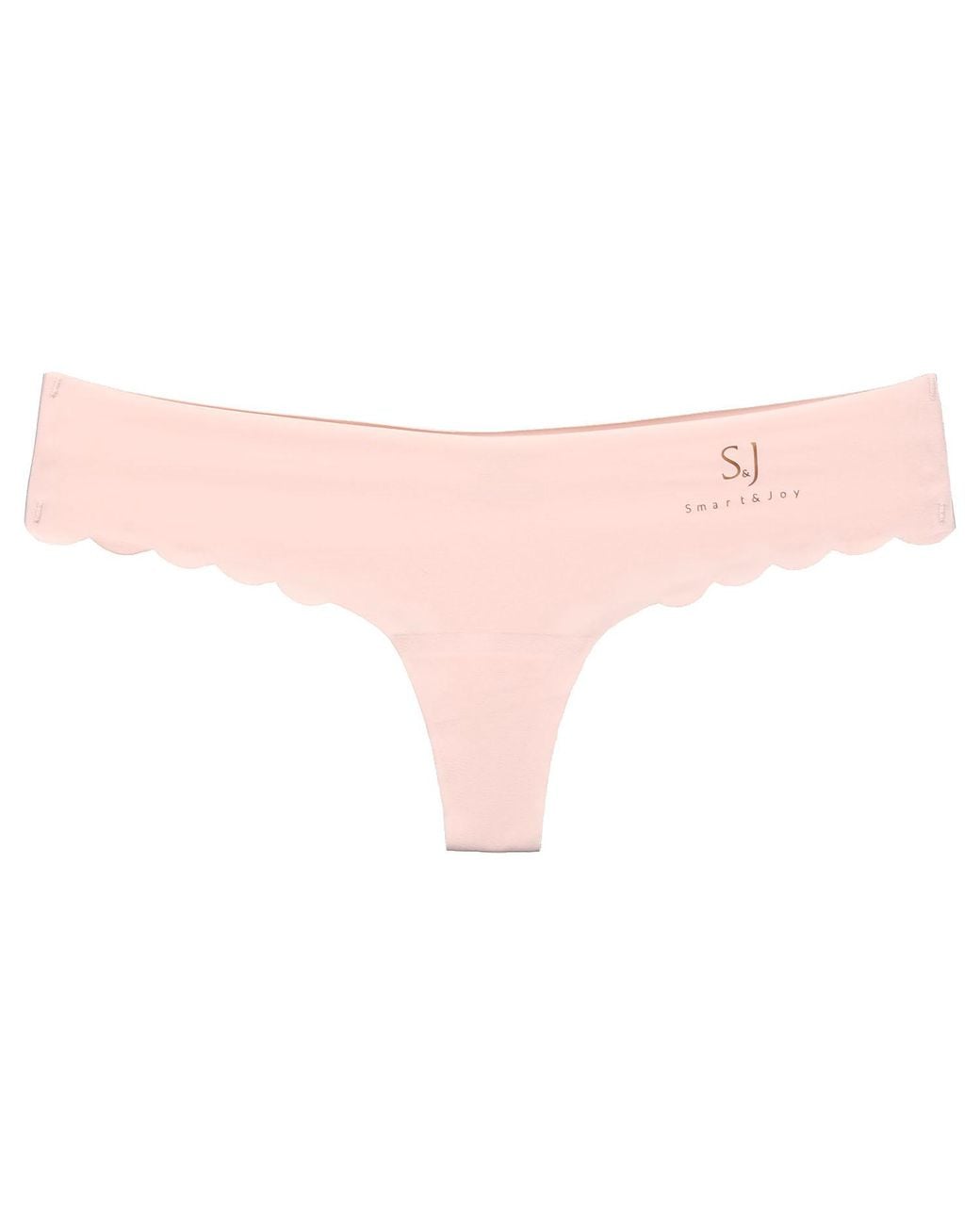Smart and Joy Pink Rose Luna Charm Soft Seamless Invisible Panty Trio Perfect Finish