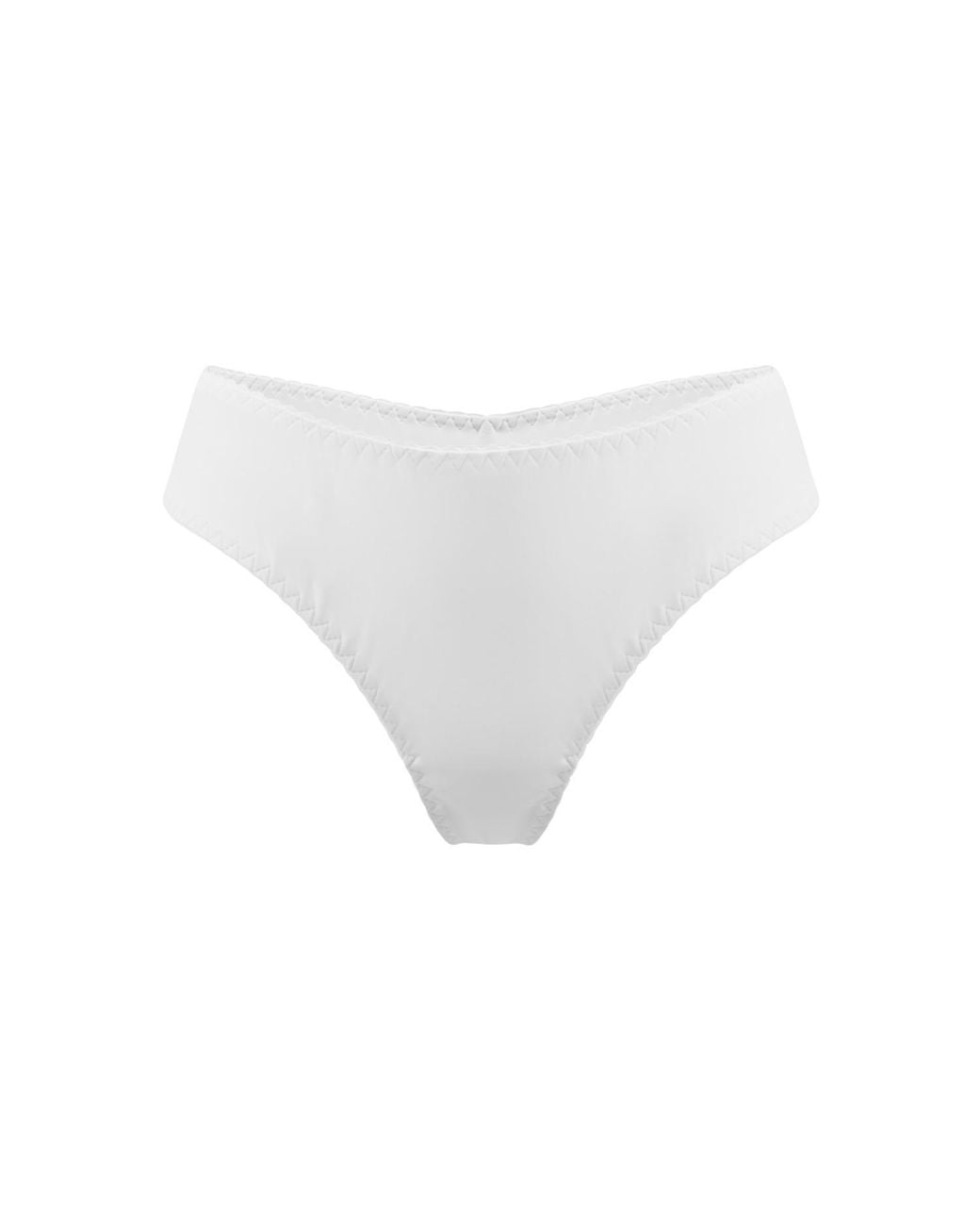 Daily Underwear White Microfiber Brazilian Panties