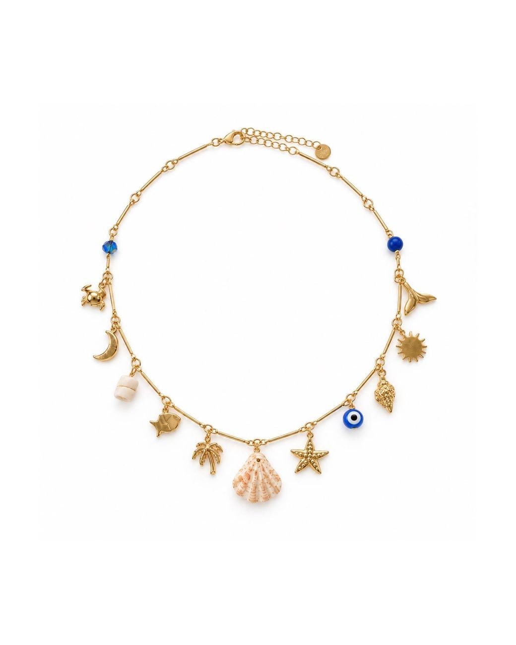 Lalinde Metallic Summer Charm Necklace