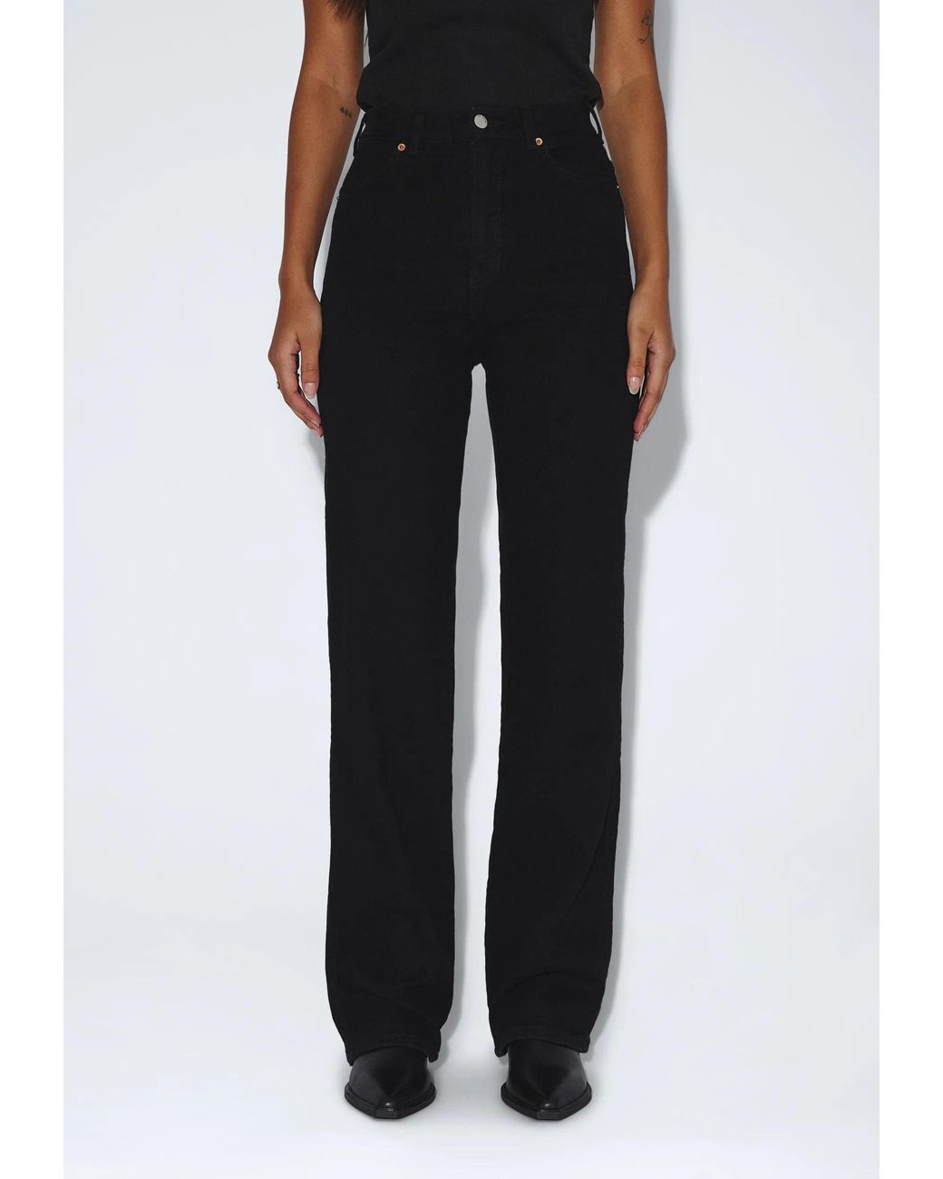 Dr. Denim Black Moxy High Straight