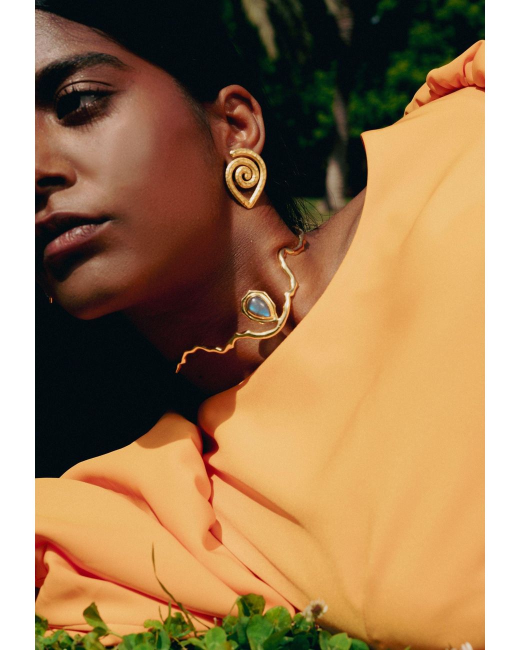 Lavani Jewels Metallic Spiral Earrings