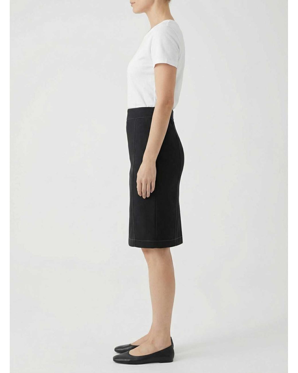 Conquista Black Classic Pencil Skirt – Timeless, Elegant, & Office-Ready