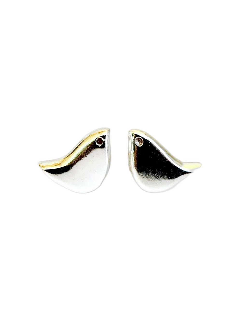 Lime Tree Design Black Mini Bird Stud Earrings