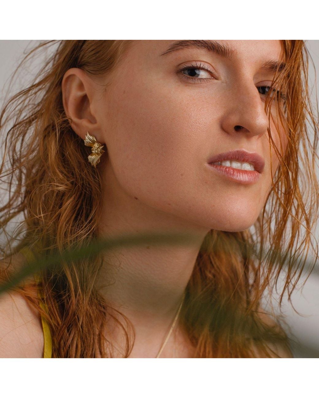 Bellus Domina Pink Plated Angel Wings Earrings
