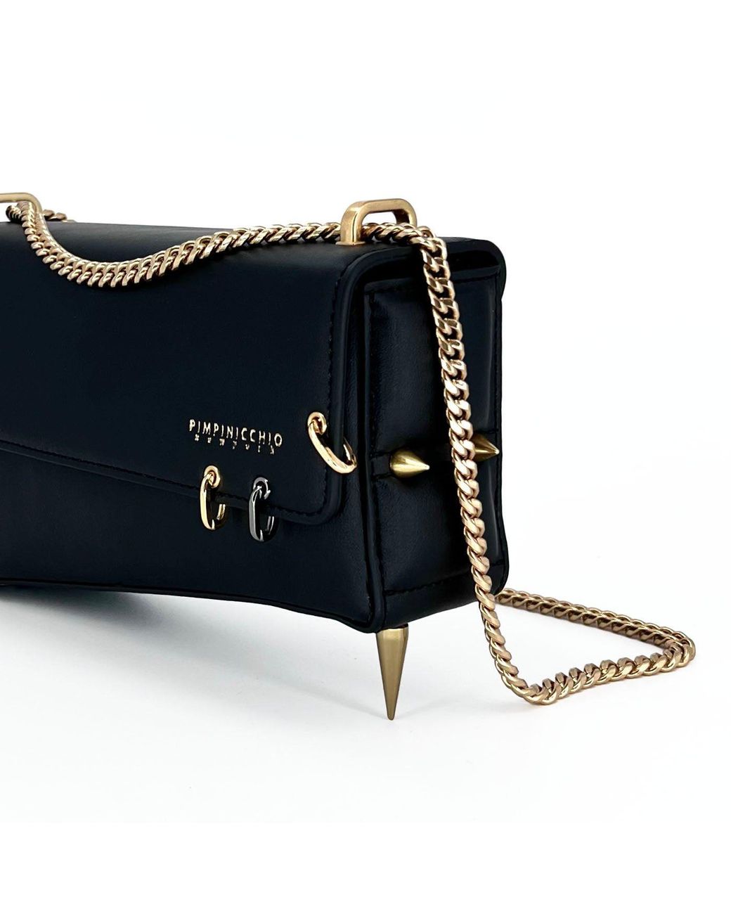 Pimpinicchio New York Blue Asymmetrical Chain Bag
