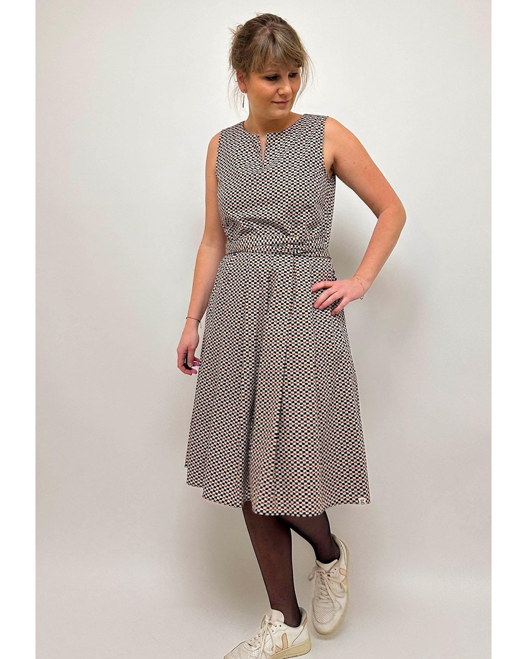 GROBUND Brown Neutrals The Christiane Dress
