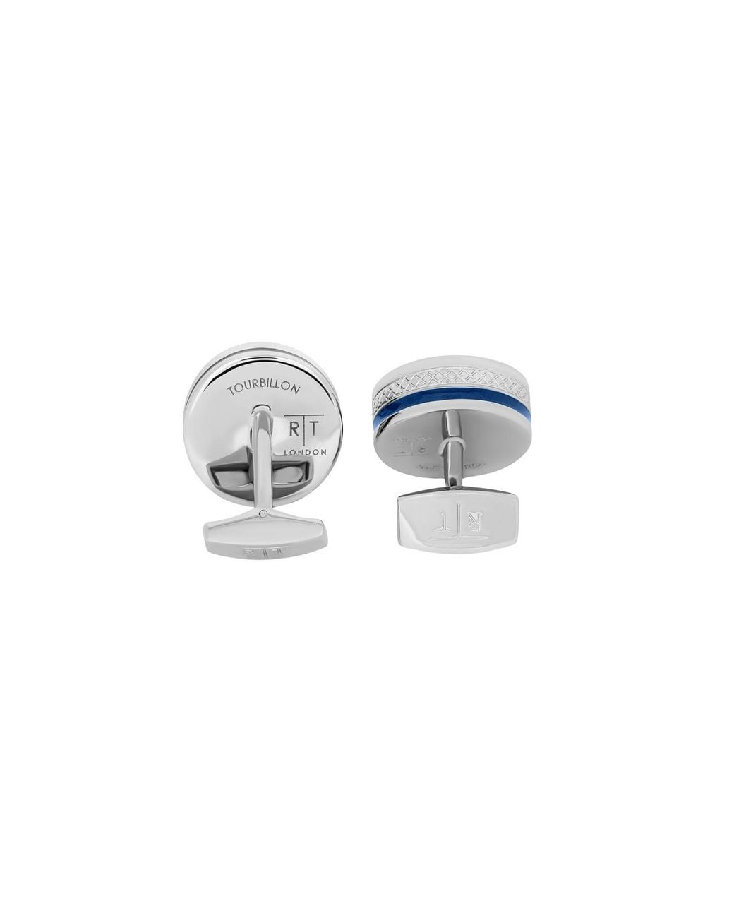 Tateossian Blue Skull Tourbillon Cufflinks for men
