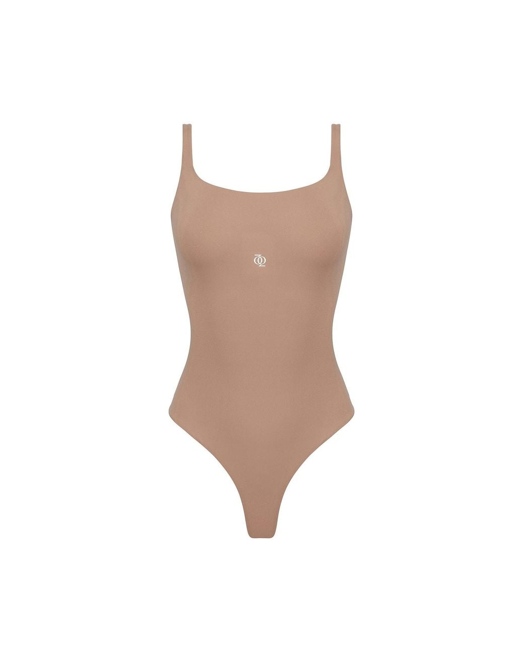 Second Skin Solution Brown Neutrals Second Skin Square-Neck Bodysuit Nude