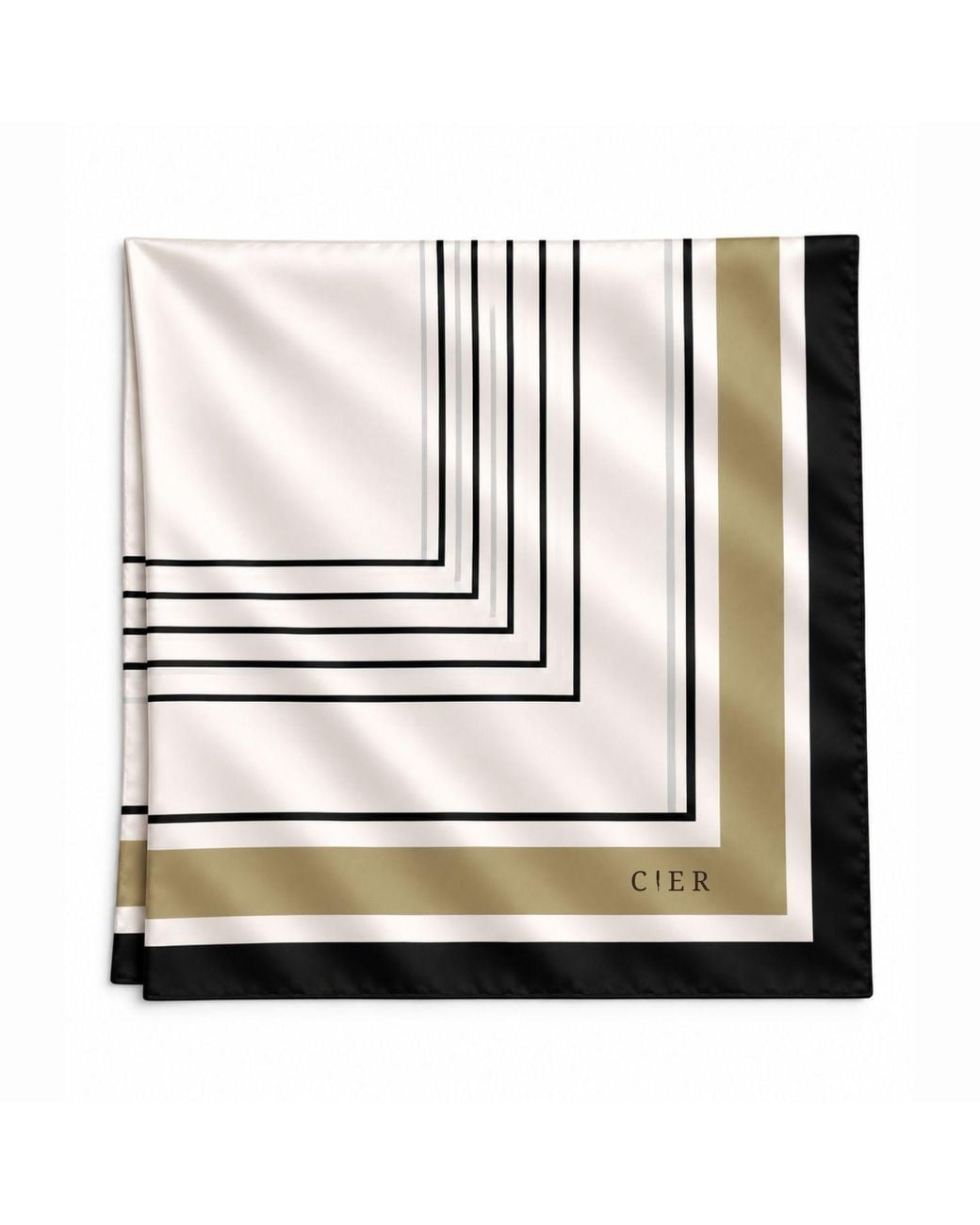Cier White Square Inception Scarf