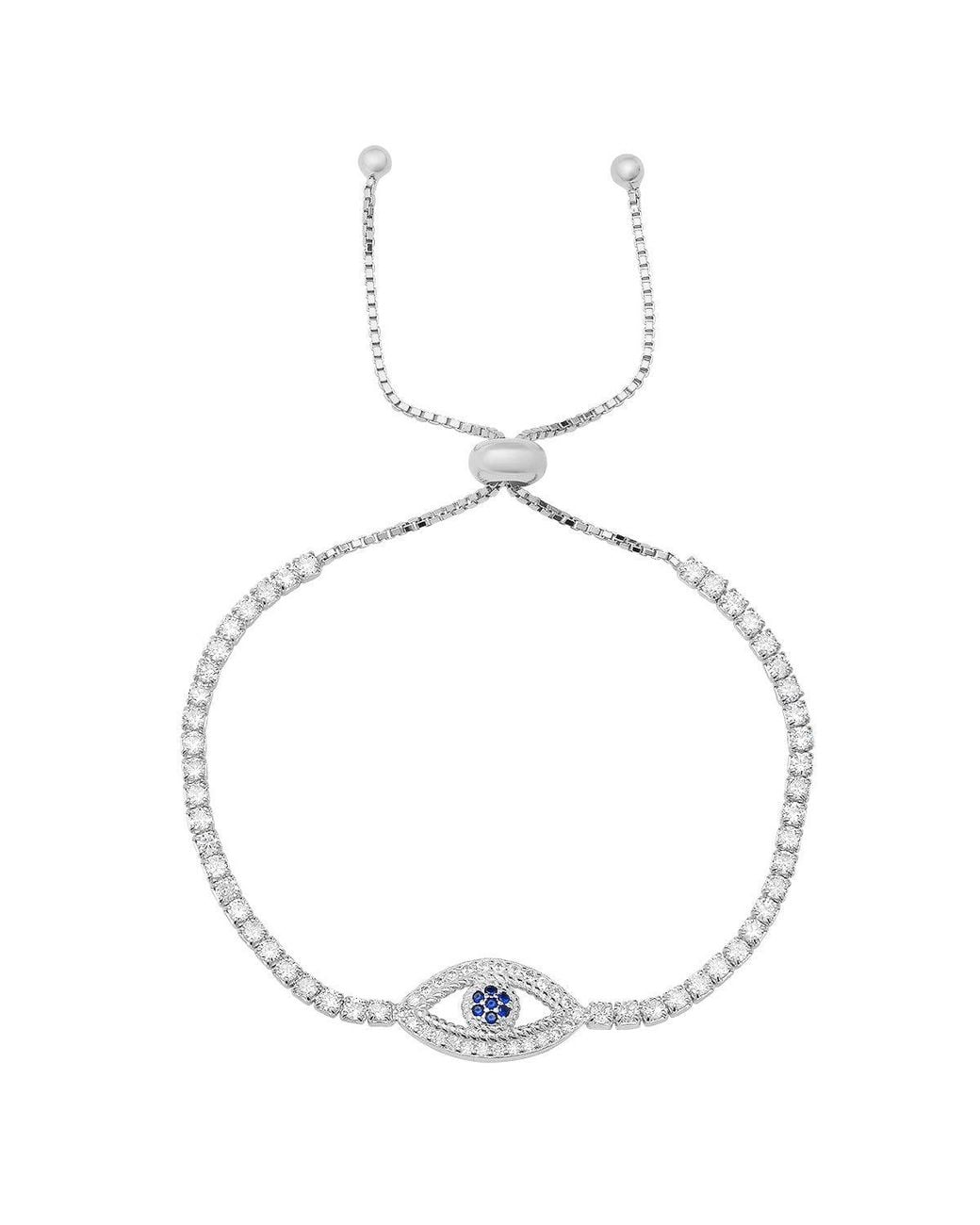 Kylie Harper Metallic Evil Eye Adjustable Bracelet