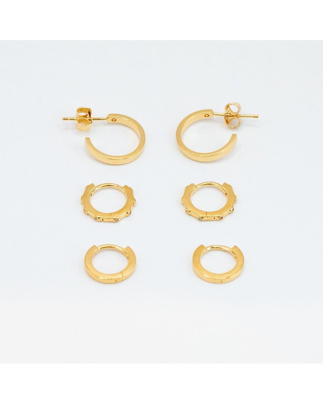 Cier Metallic Small Hoops