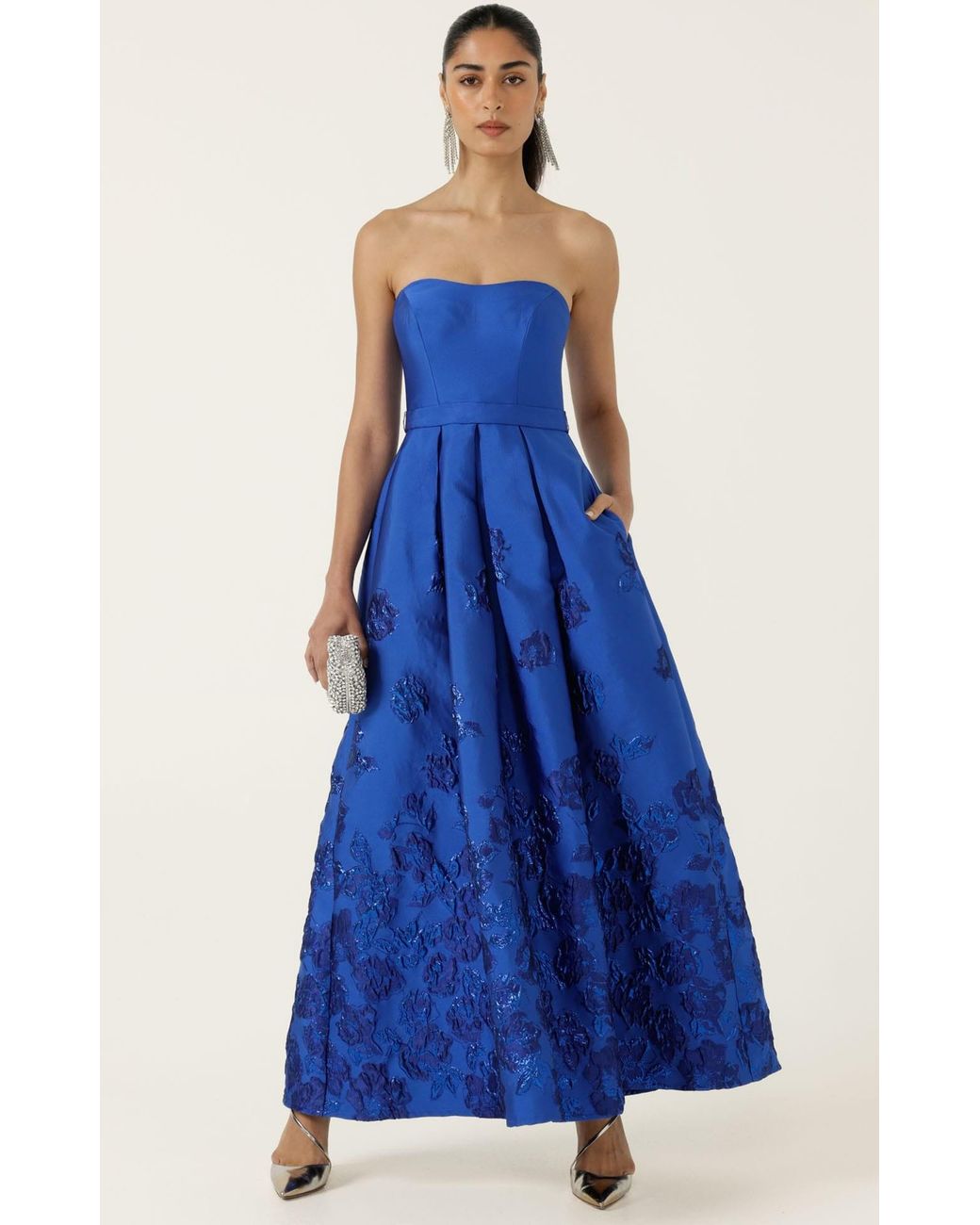 SACHA DRAKE Blue Pialle Gown