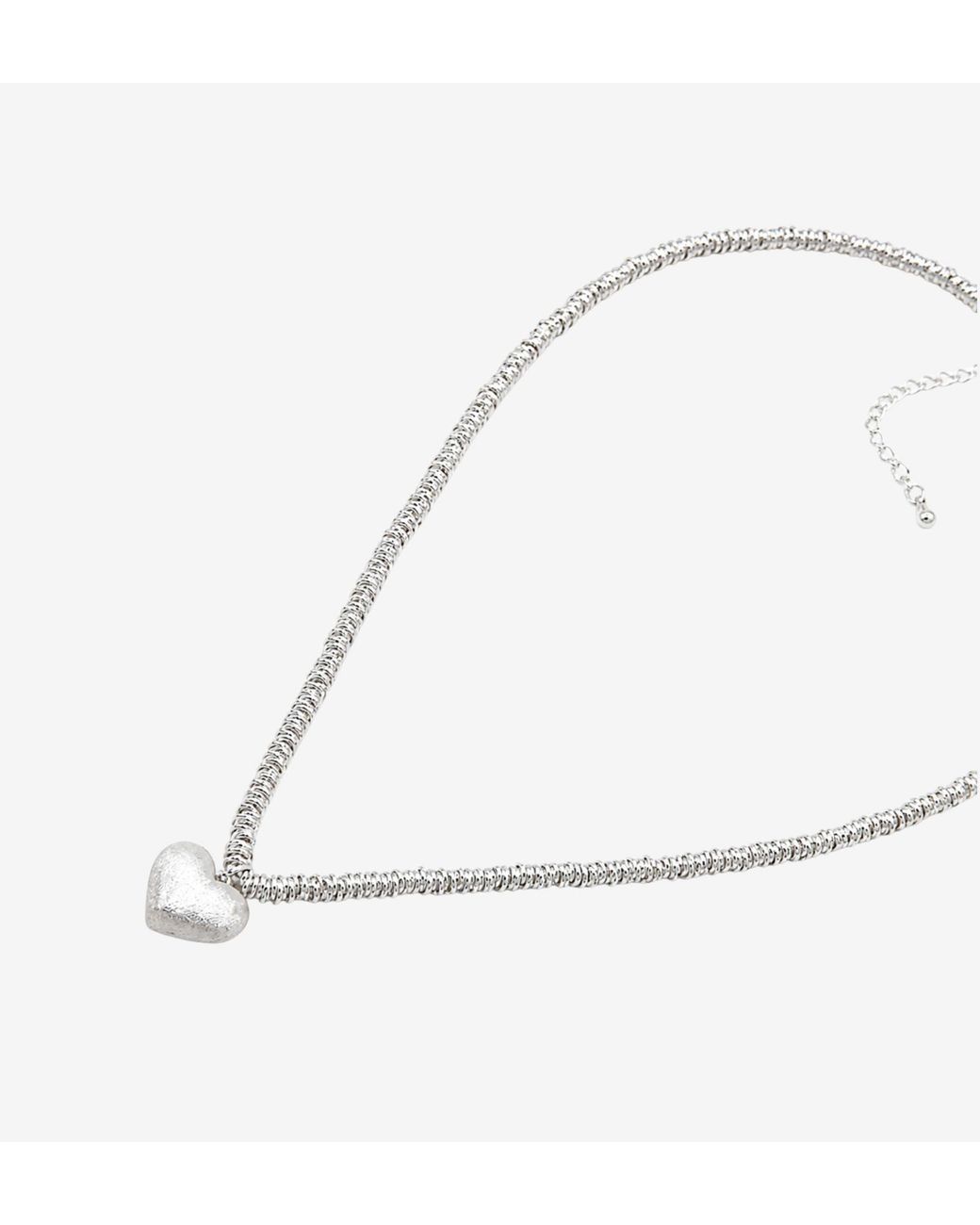 Uchi and Soto Metallic Kokoro Heart Necklace