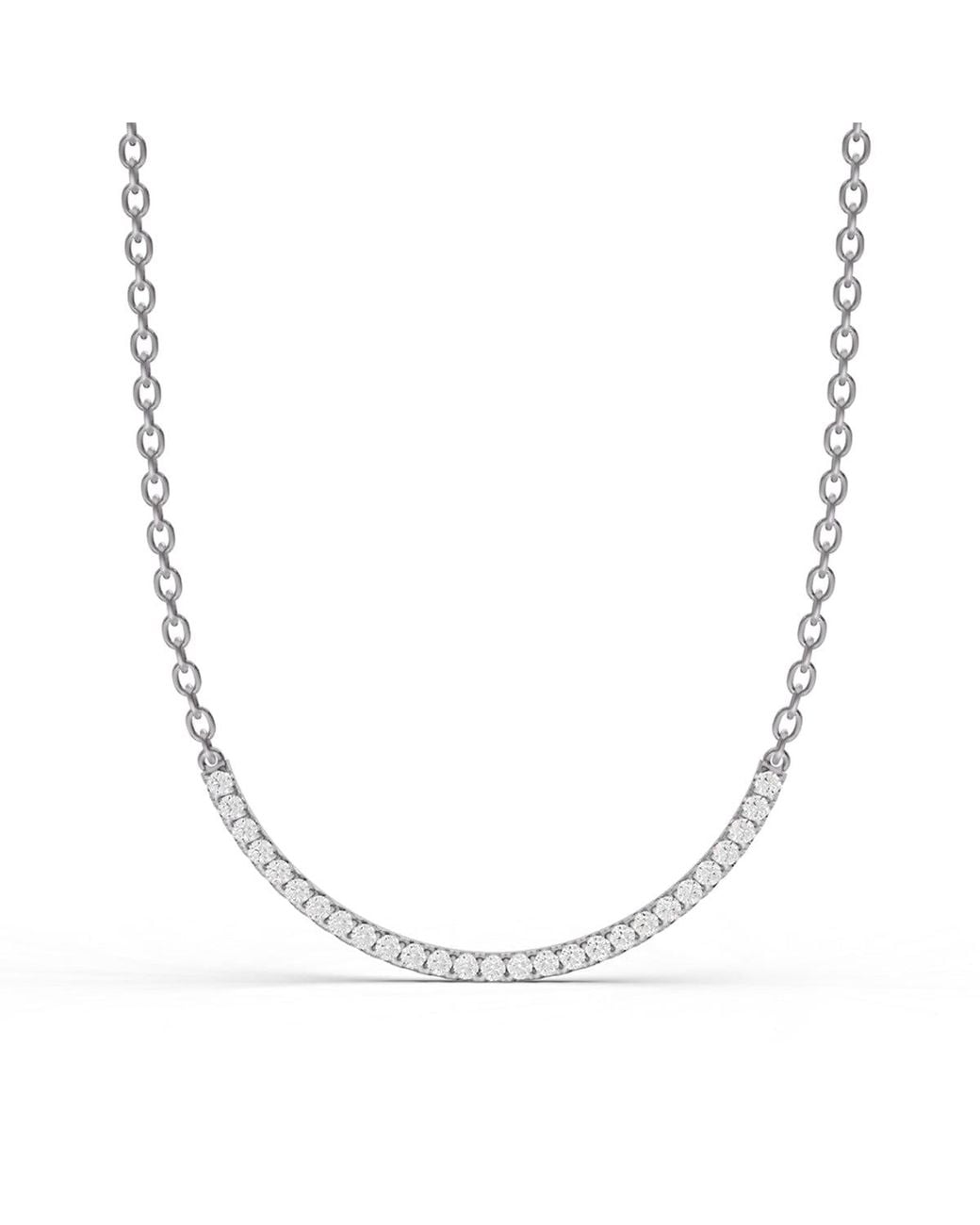 SEREIA OFFICIAL Metallic 14K 0.25 Ct Round Lab Grown Diamond Smiley Pendant