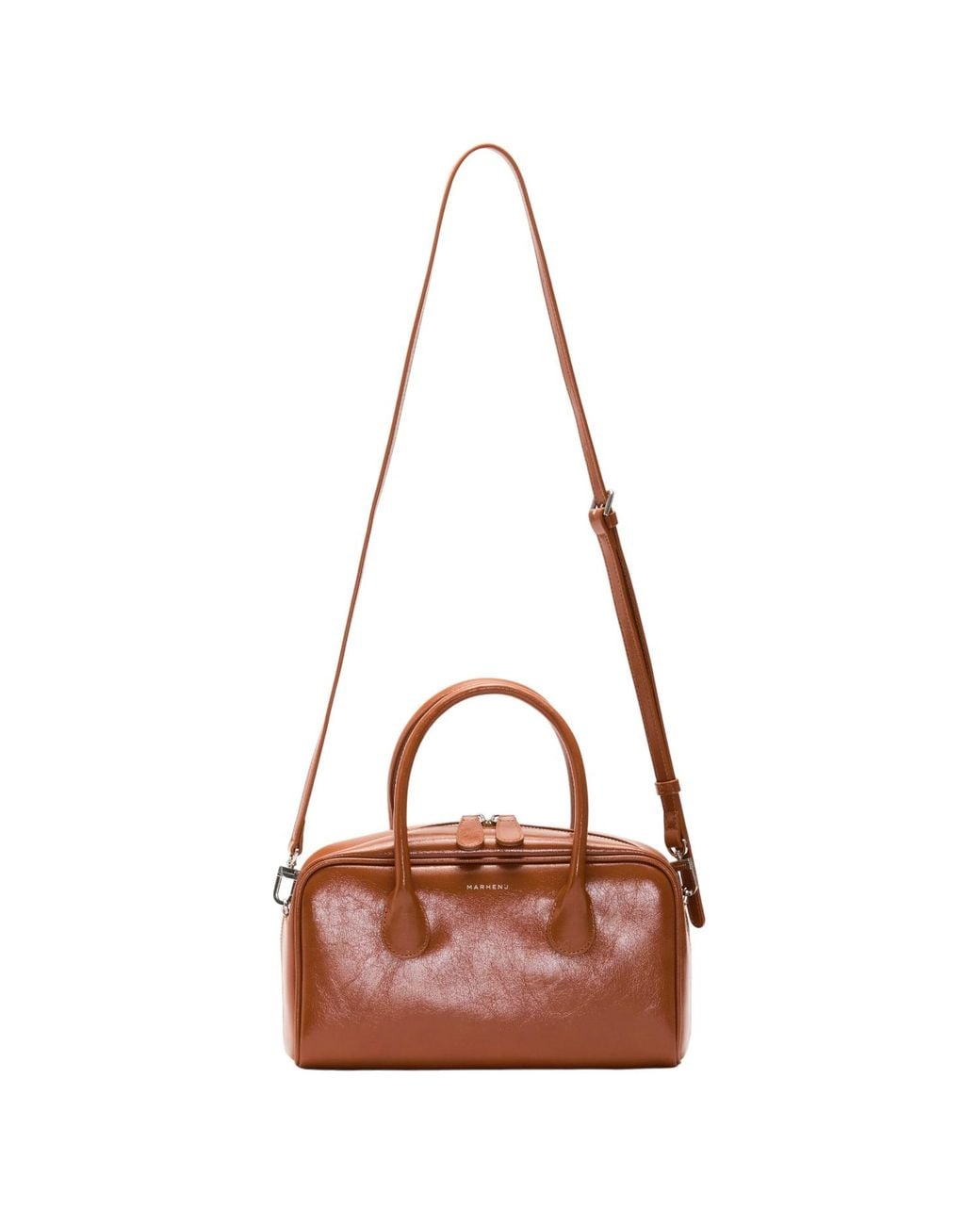 MARHEN.J Brown Lara Small Three-Way Vegan Leather Shoulder Bag