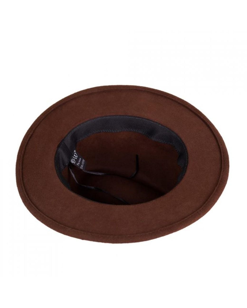 DAVID WEJ Brown Wool Fedora Hat – for men