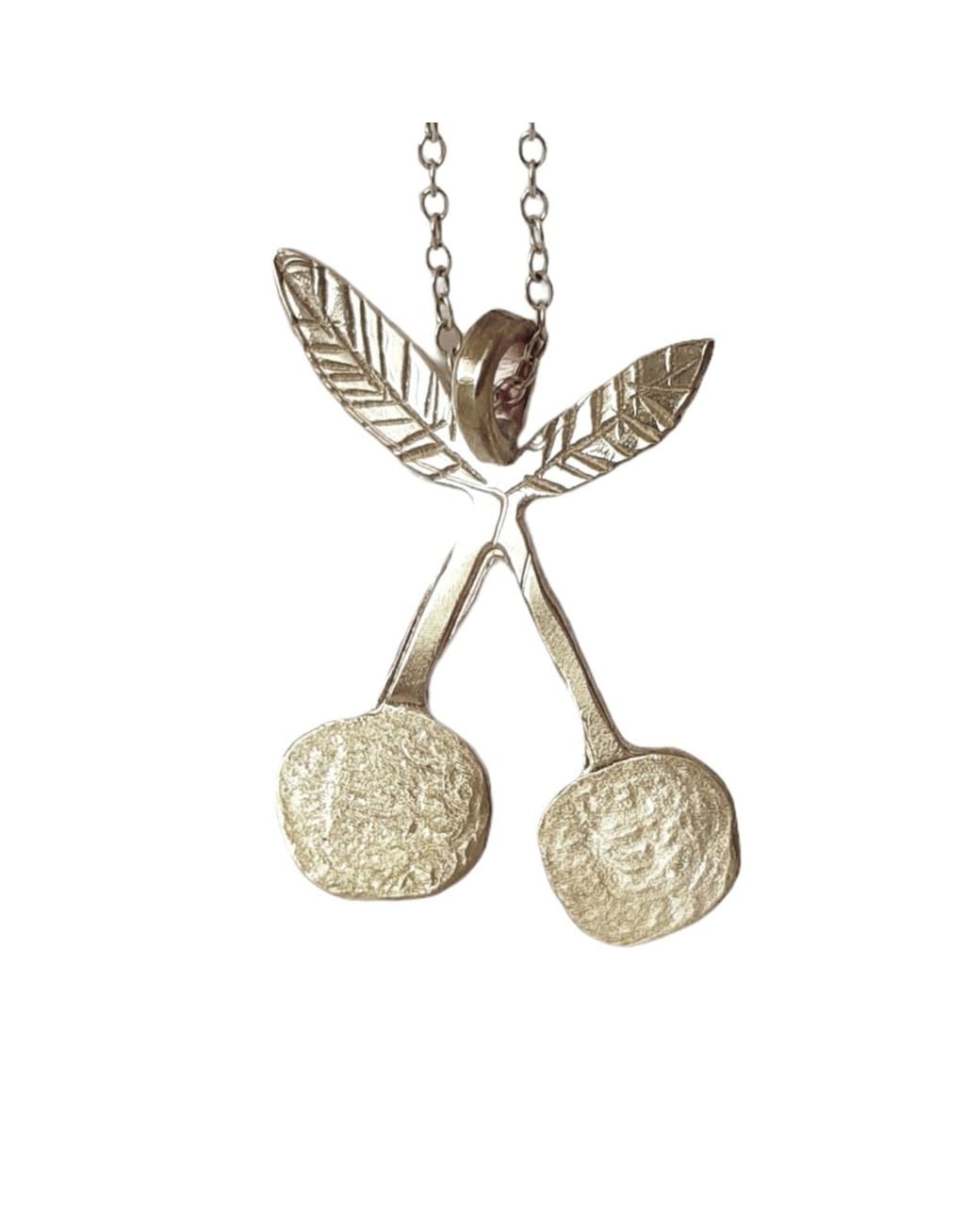 Lily Flo Jewellery Metallic Cherry Necklace