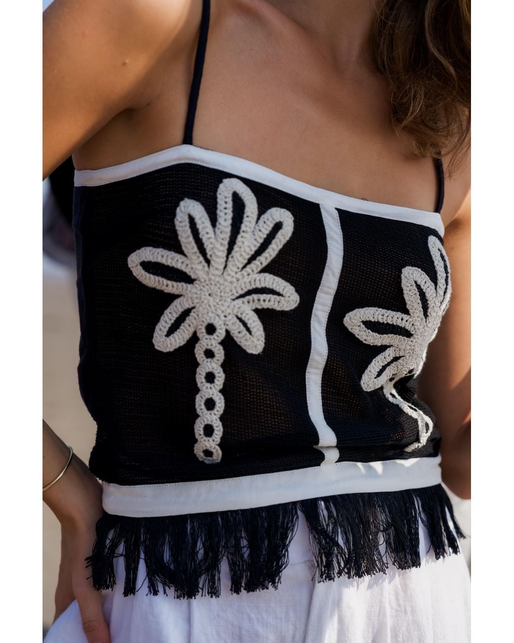 Palm Collective Black Palmetto Cami Top