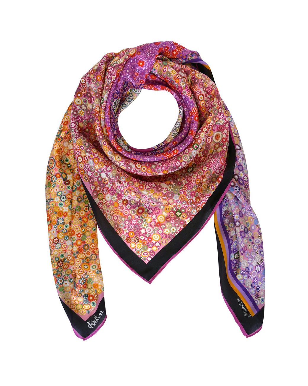 Kueen Purple Silk Scarf