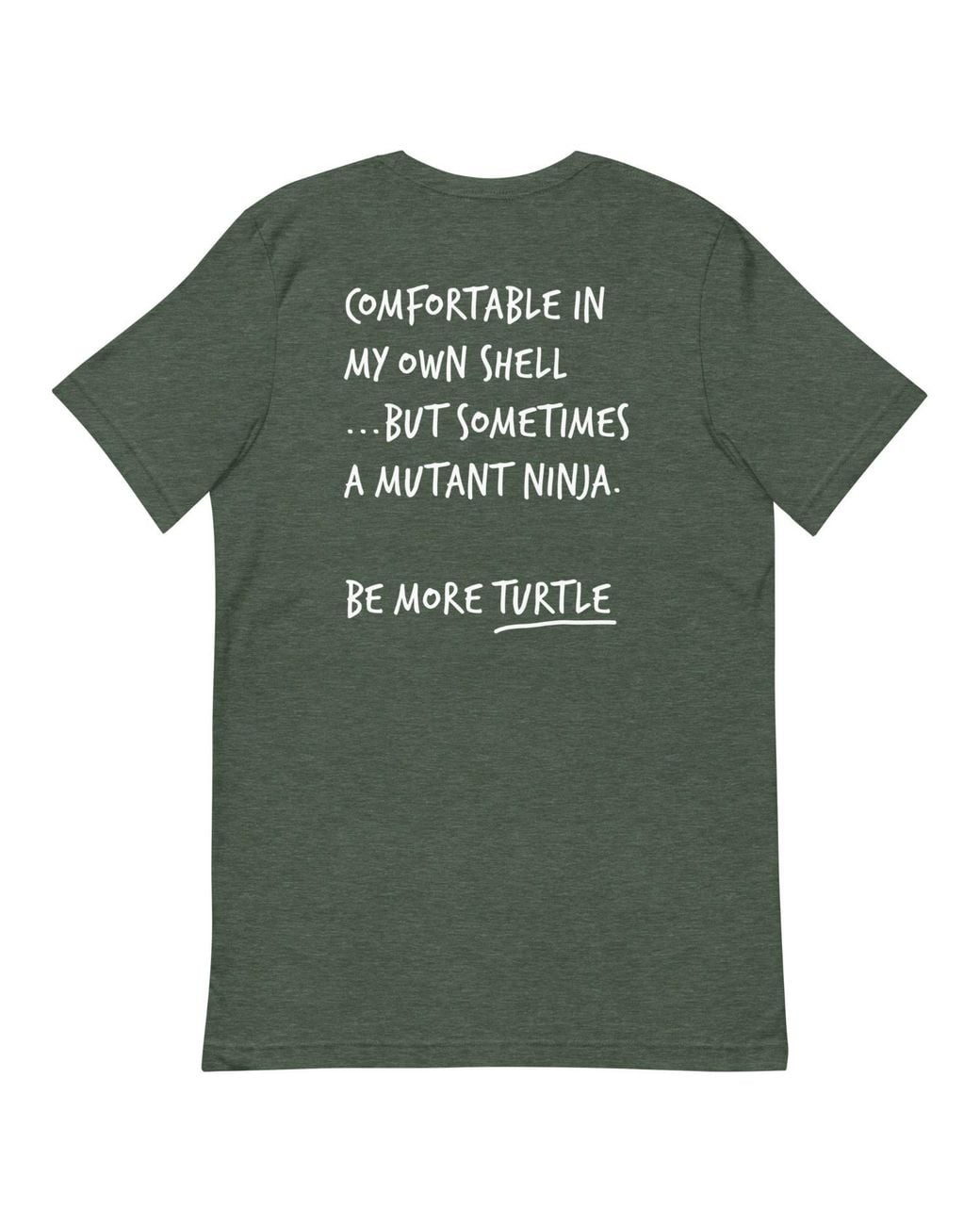 Anchor and Crew Green Forest Think Ocean Turtle Aspirations Cotton Embroidered T-Shirt