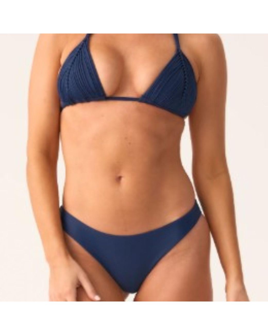 PQ Swim Blue Basic Ruched Full Bottom