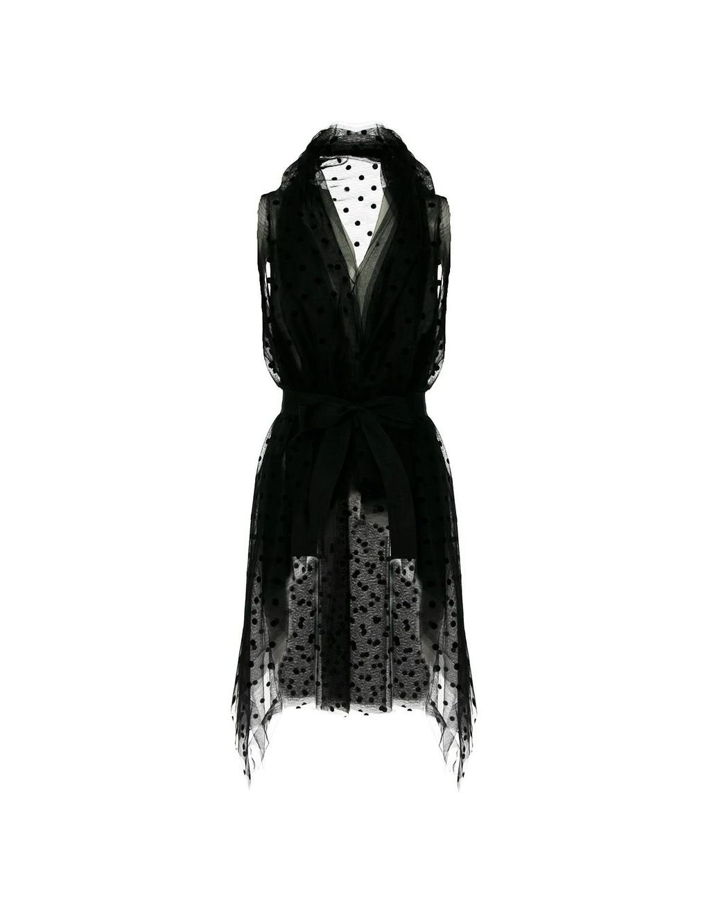 Silvia Serban Black Tulle Vest