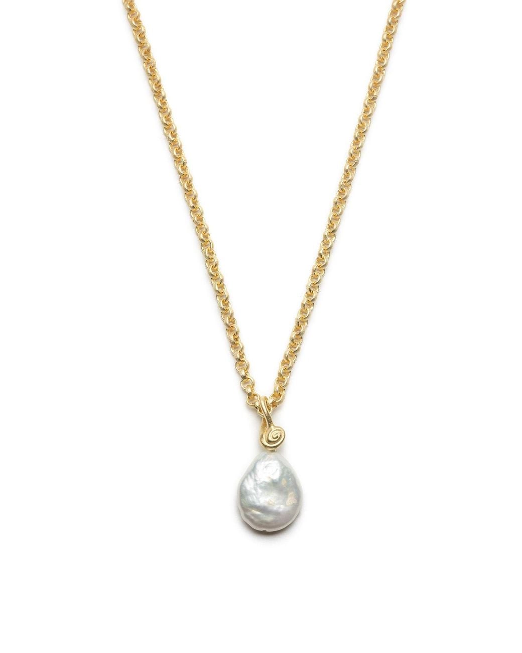 With Love Darling Metallic Paloma Pearl Necklace