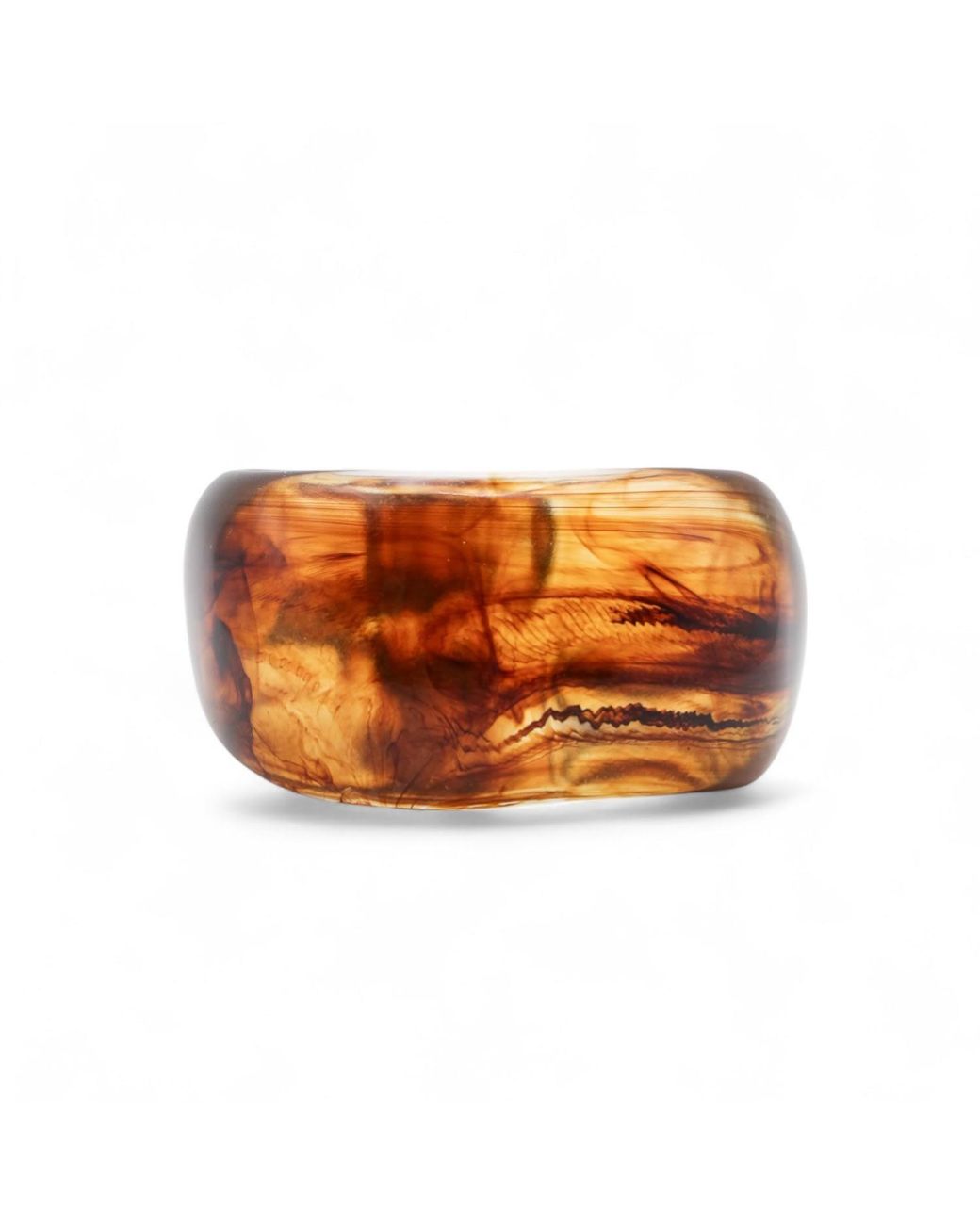 Miss Cecilia Orange Amber Drift Bangle