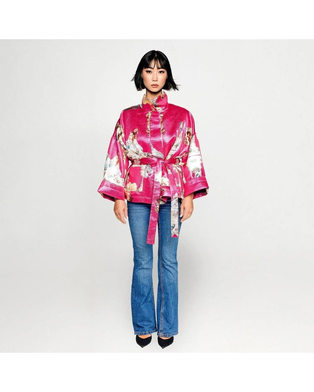 Maxjenny Pink Square Boxy Jacket