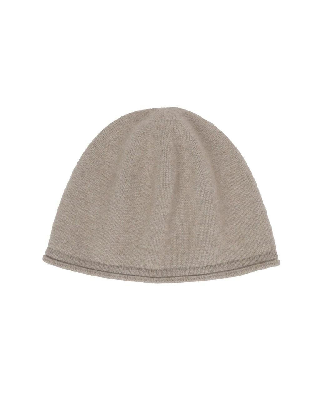 Pink Maharani Gray Neutrals Classic Knitted Winter Beanie – Natural