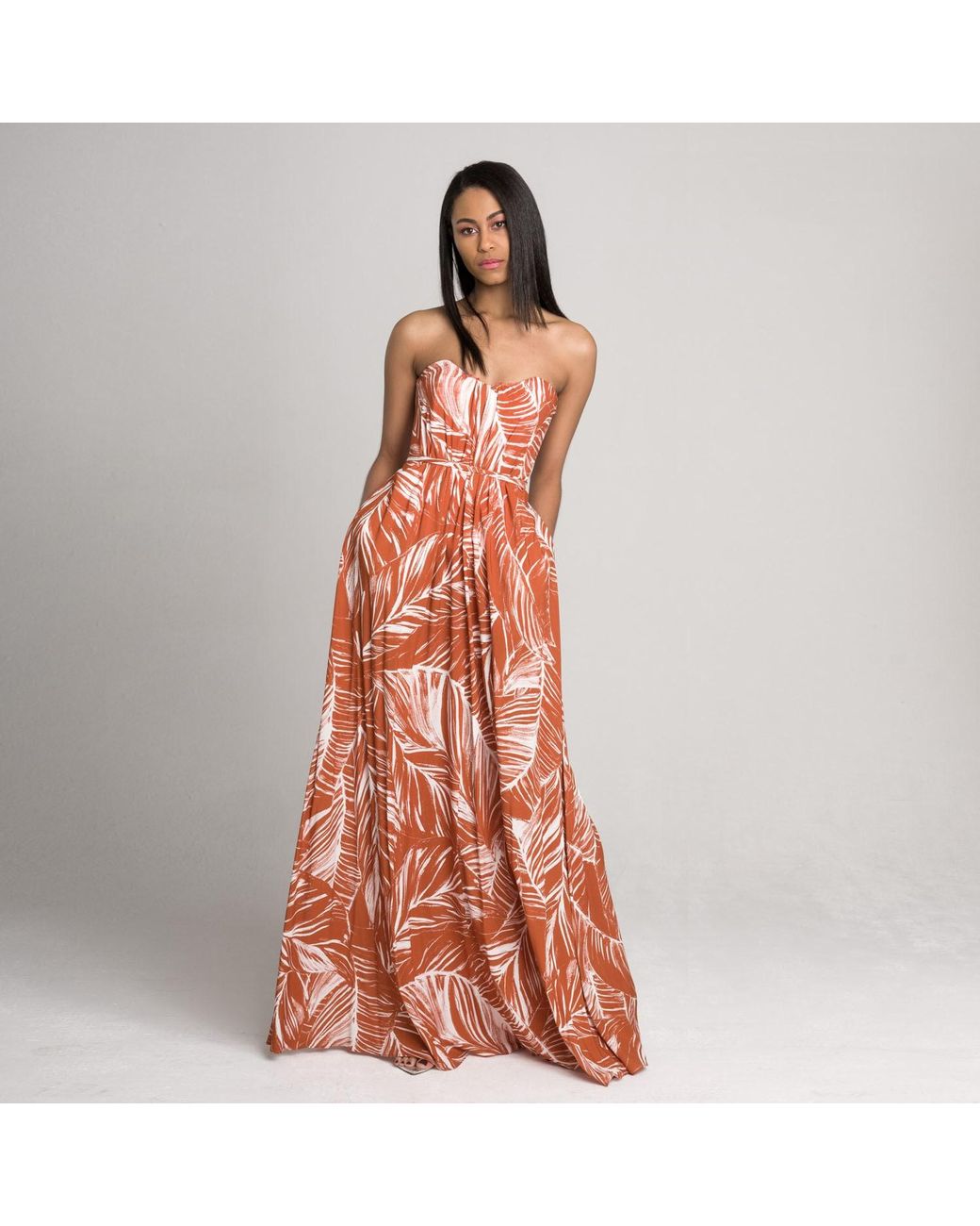 Imaatu Brown Blush Rust Dress