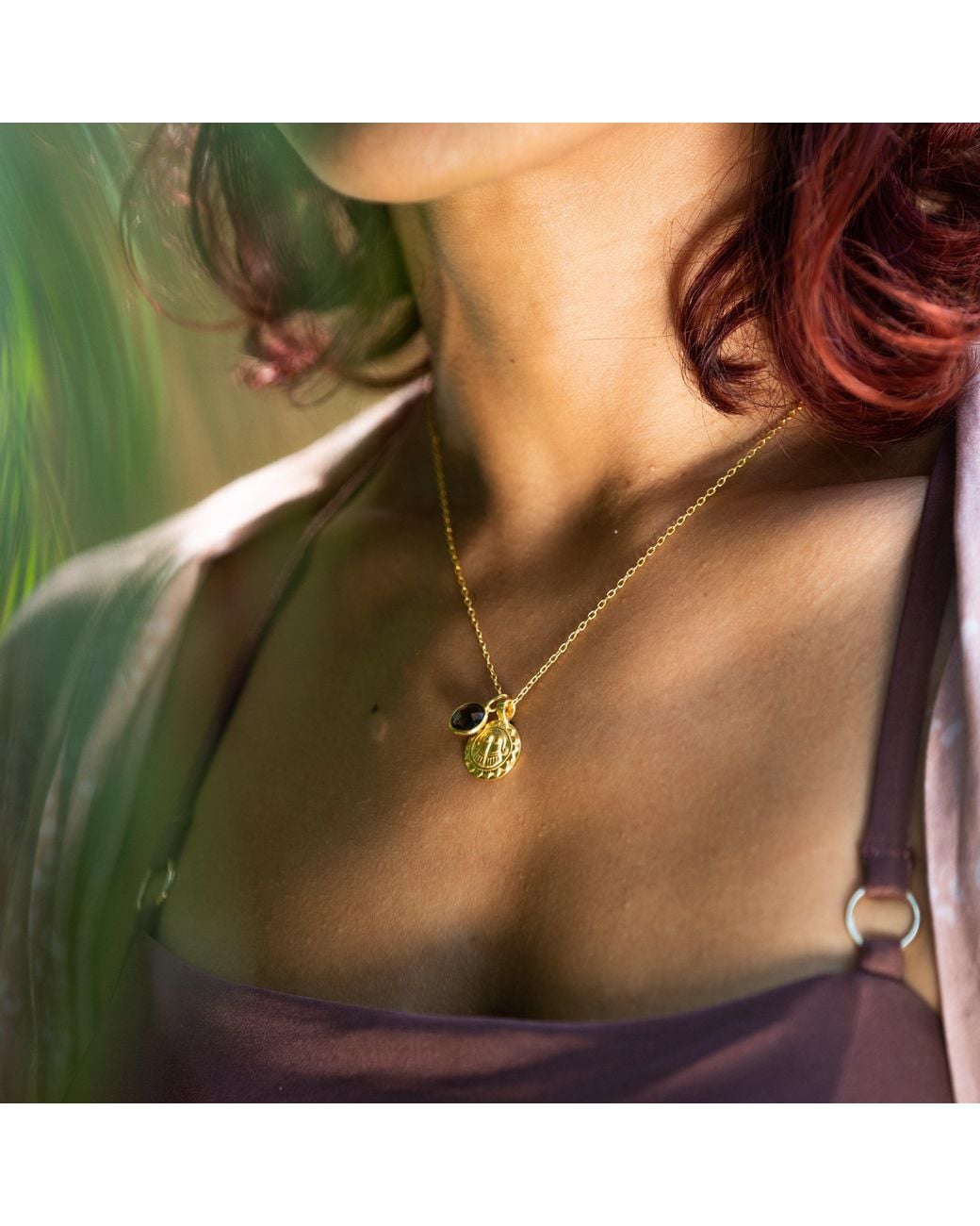 Goddess Charms Metallic Goddess Of Protection Charm Necklace
