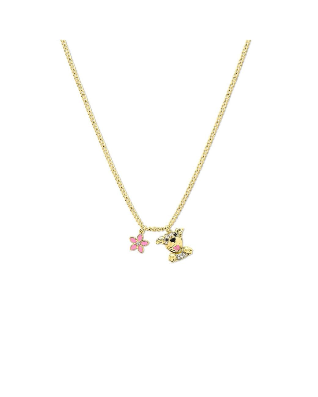 Cloud Haven Metallic Happy Pittie Pendant Necklace