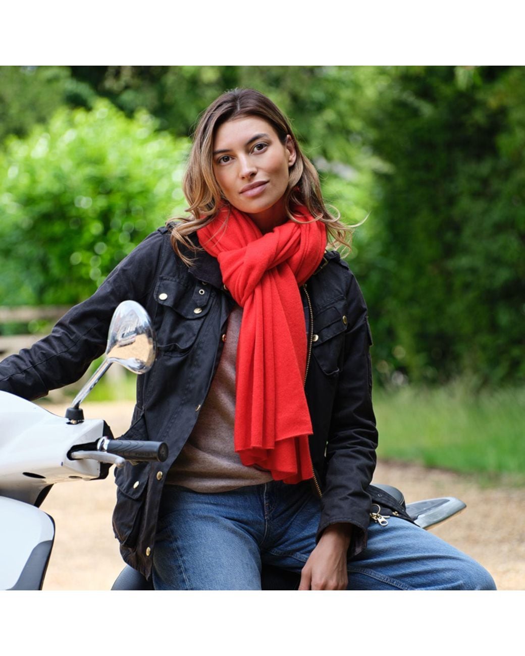 Cove Red Lola Cashmere Travel Wrap
